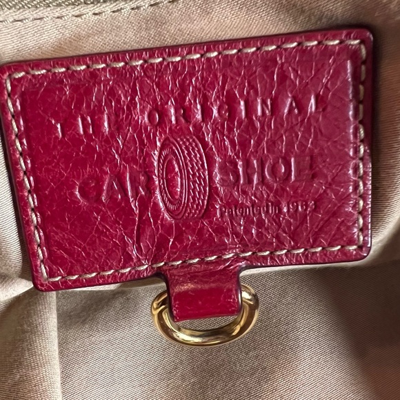 PRADA ORIGINAL CAR SHOE HANDBAG Red Butter Soft Leather Italian EUC FAST SHIP - Picture 9 of 15